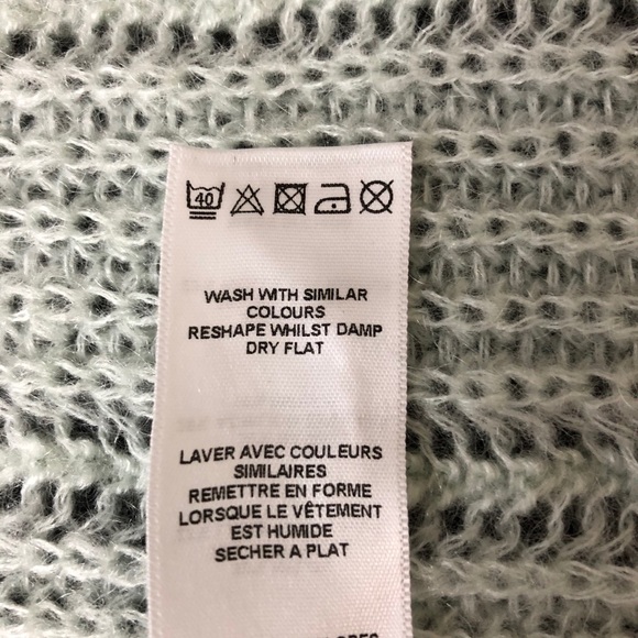 ASOS Sweater Womens 10 Green Open Knit Pullover Ruffles Lightweight - Picture 9 of 10